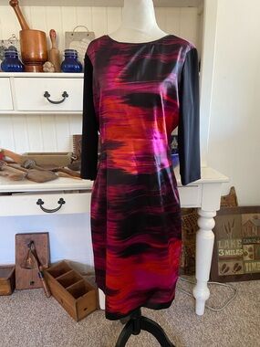 midi dress with kimono Kimono Style Draped Velvet Contrast Floral Print Midi Dress